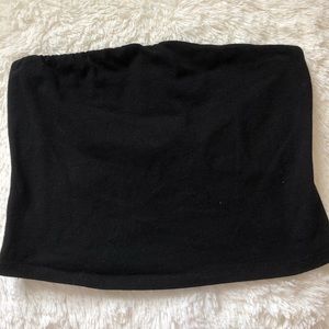 a basic black tube top